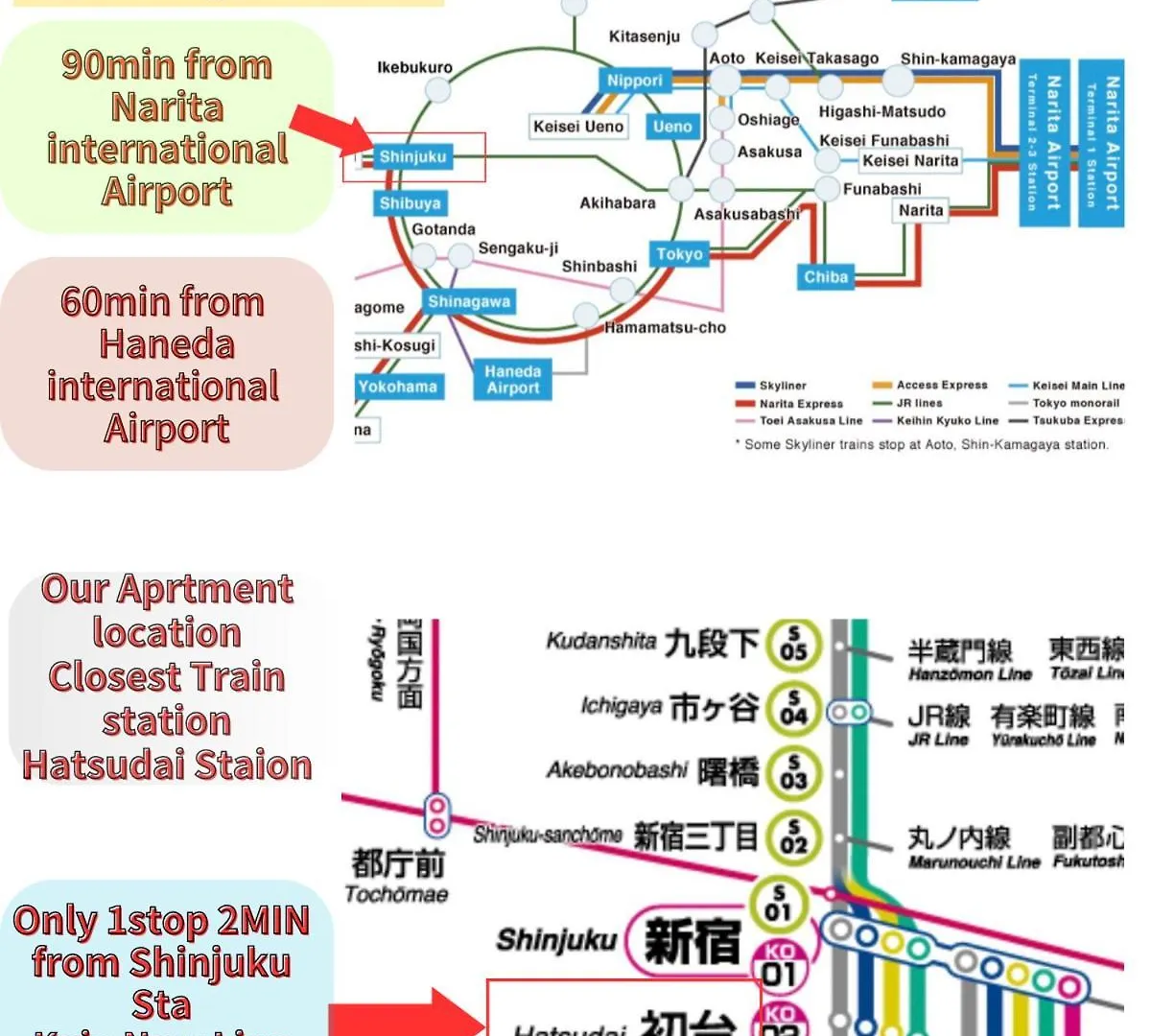 New-Open Best Shinjuku Modern Full-Furnished Family Size Apartment5 Only 2Min To Shinjuku By Train Tōkyō Japon